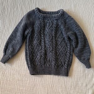 Old Navy Gray Cable Knit Sweater